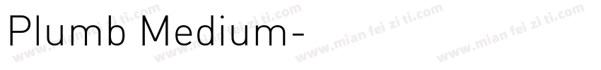 Plumb Medium字体转换